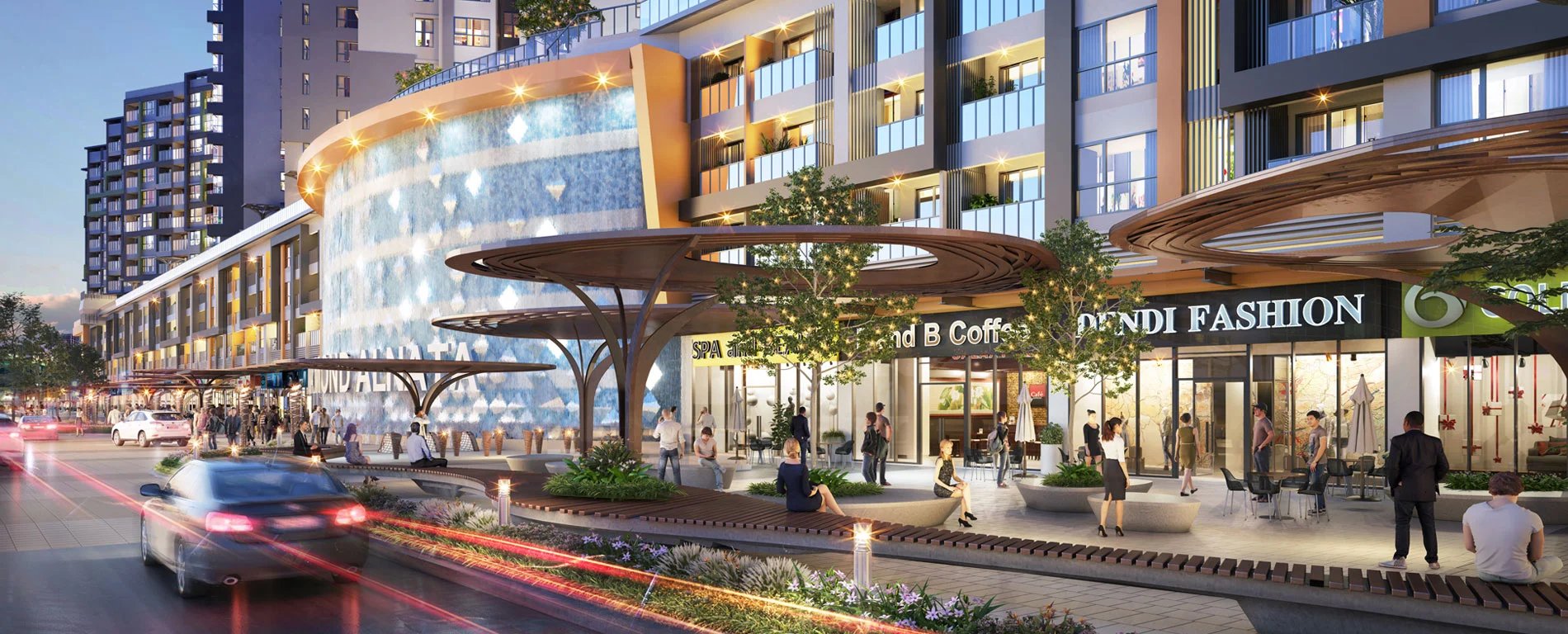 Hình phối cảnh tổng quan Sky Linked Villa Celadon City