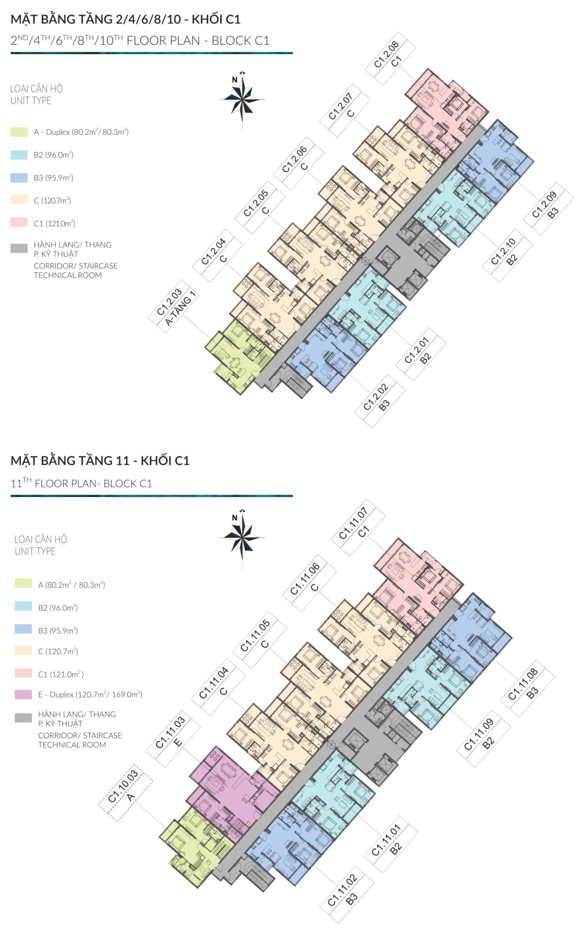 Mặt bằng khối C1