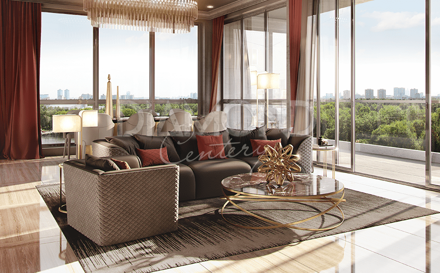 thiet ke can ho Diamond Centery