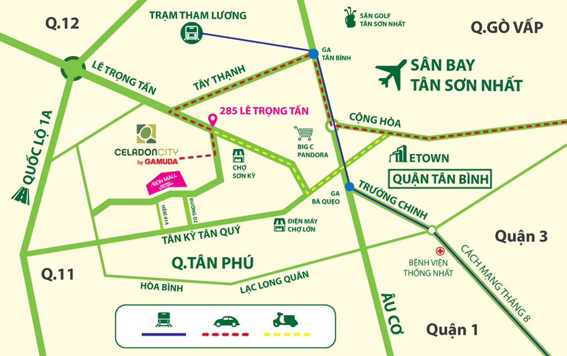 vị trí Celadon City